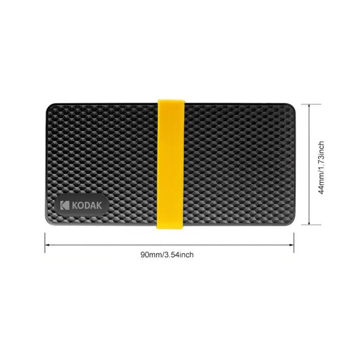 Disque Dur SSD Externe Kodak X200 SSD 2/1 To USB 3.1 - B-konnect
