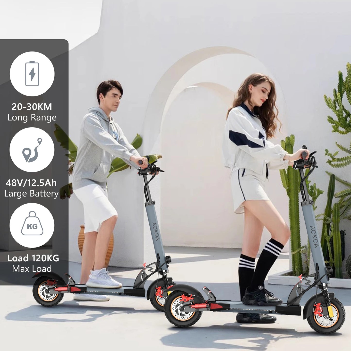 Trottinette Électrique 1000W – Batterie 48V, 60km d’Autonomie