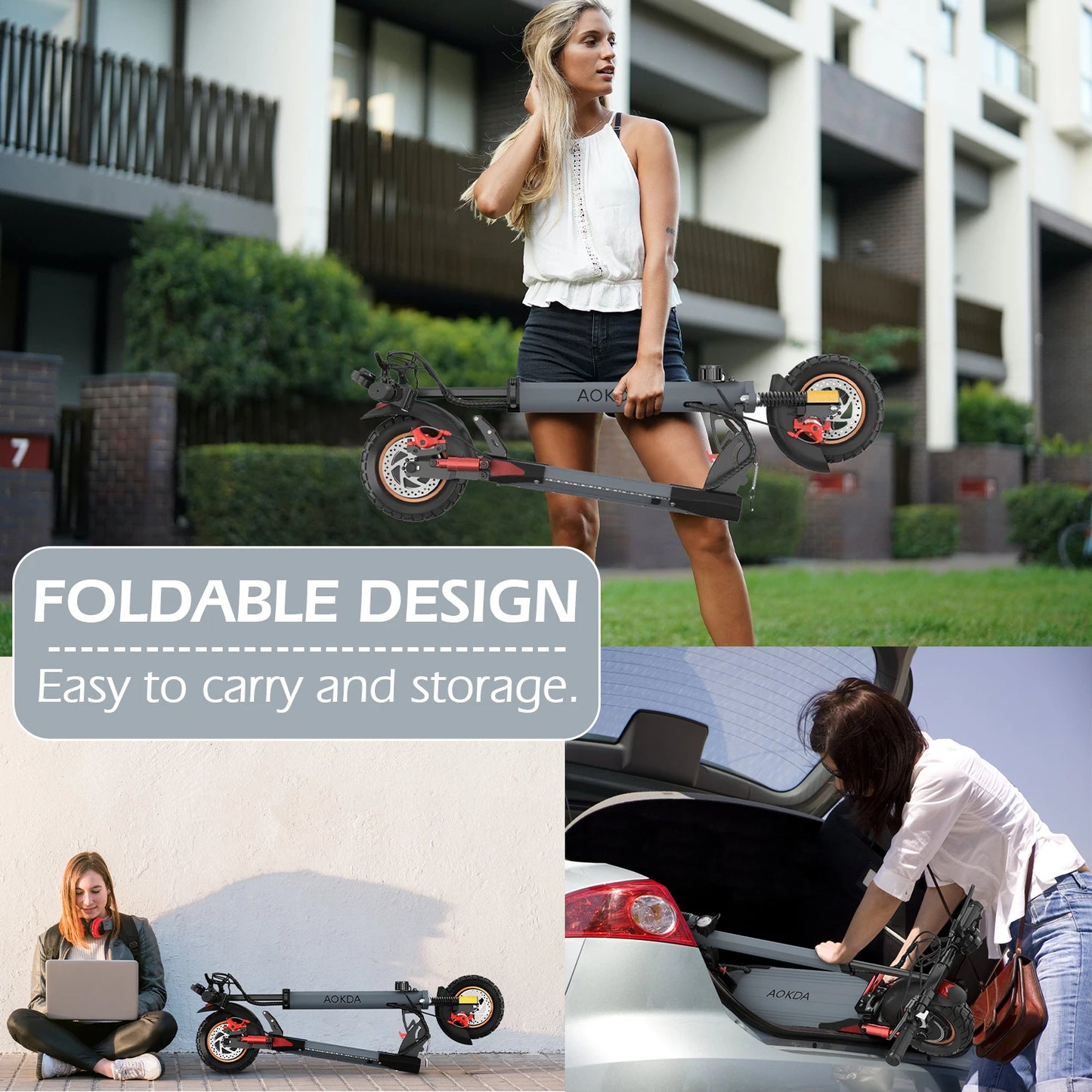 Trottinette Électrique 1000W – Batterie 48V, 60km d’Autonomie