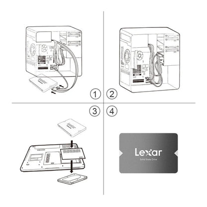 Lexar-Disque dur SSD Interne SATAIII 2.5'' stockage 2To haute vitesse - B-konnect