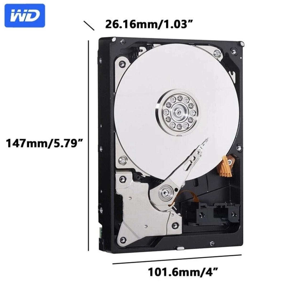 WD BLUE disque dur HDD SATA III 3.5" Grande capacité de stockage 4TO - B-konnect