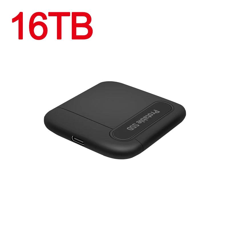 Mini Disque dur SSD externe type C 3.0, grande capacité jusqu'à 16To de stockage - B-konnect