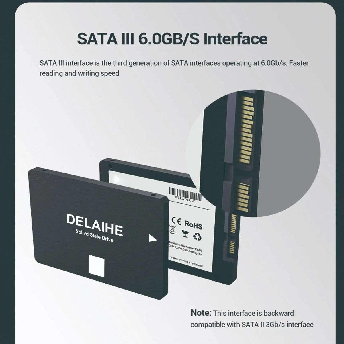 Disque dur SSD Interne SATA III 2.5 4TB pour pc portable te fixe - B-konnect