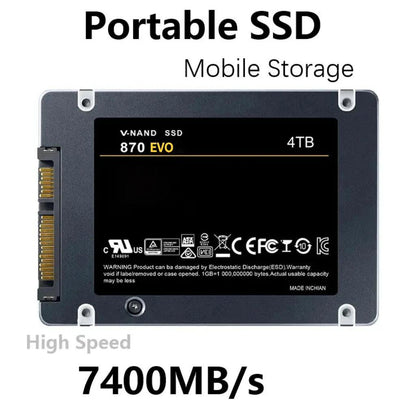 Disque dur SSD Interne SATA III 2.5 4TB pour pc portable et fixe - B-konnect