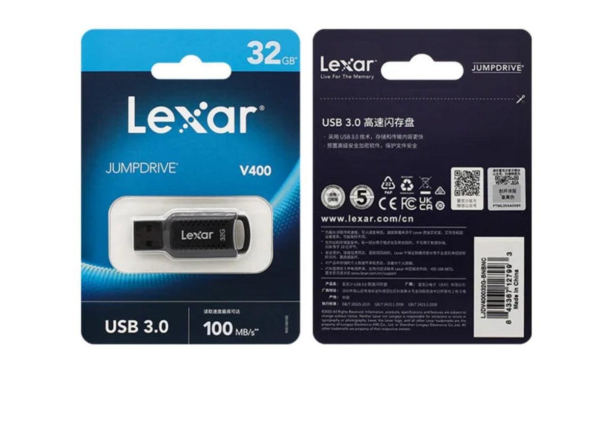 Clé usb Lexar V400, 128 Go de stockage, haute vitesse - B-konnect