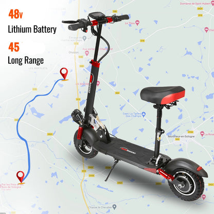 Trottinette Électrique Adulte – 800W, Batterie 48V 13Ah, 45km/h,