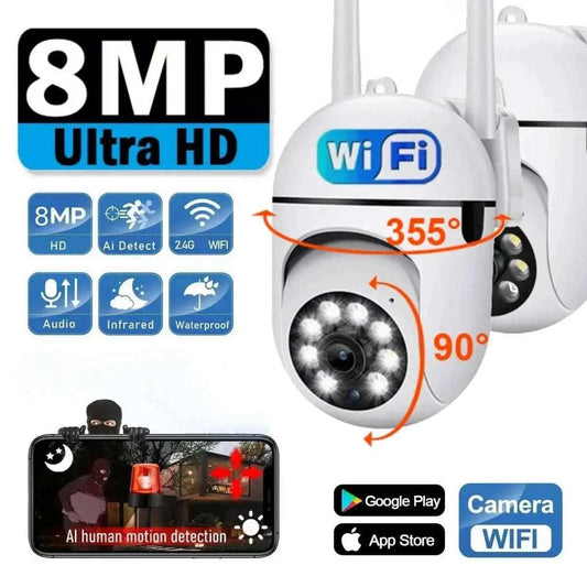 Caméra Wi-Fi 8MP | Caméra de surveillance Wi-Fi | B-konnect