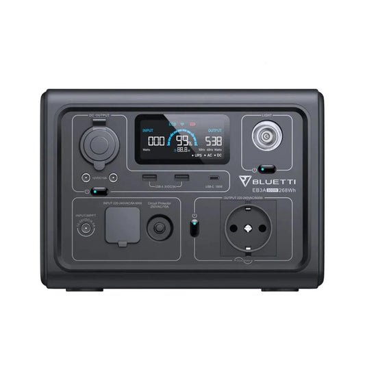 BLUETTI EB3A – Station d'Énergie Portable 600W / 268Wh | Batterie LiFePO₄