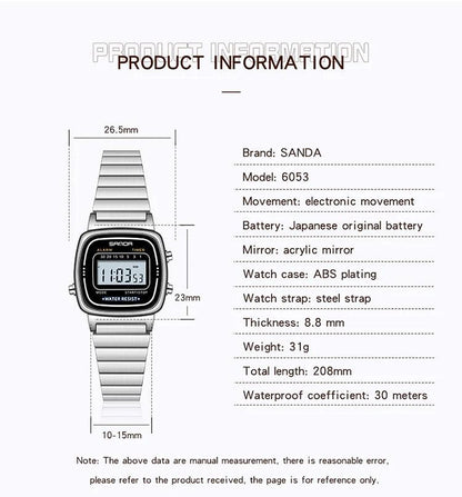 Montre Digitale LED Mode & Sport - B-konnect