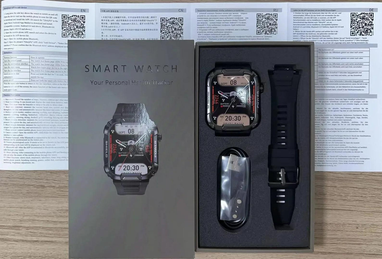 Montre Intelligente Militaire CRTORRS 2024 - B-konnect