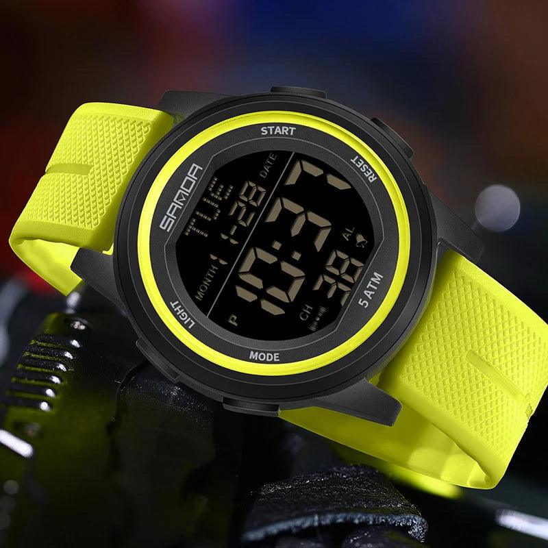 Montre Militaire Homme Sport Extérieur, Étanche, Multifonctionnelle, Lumineuse et Digitale - B-konnect