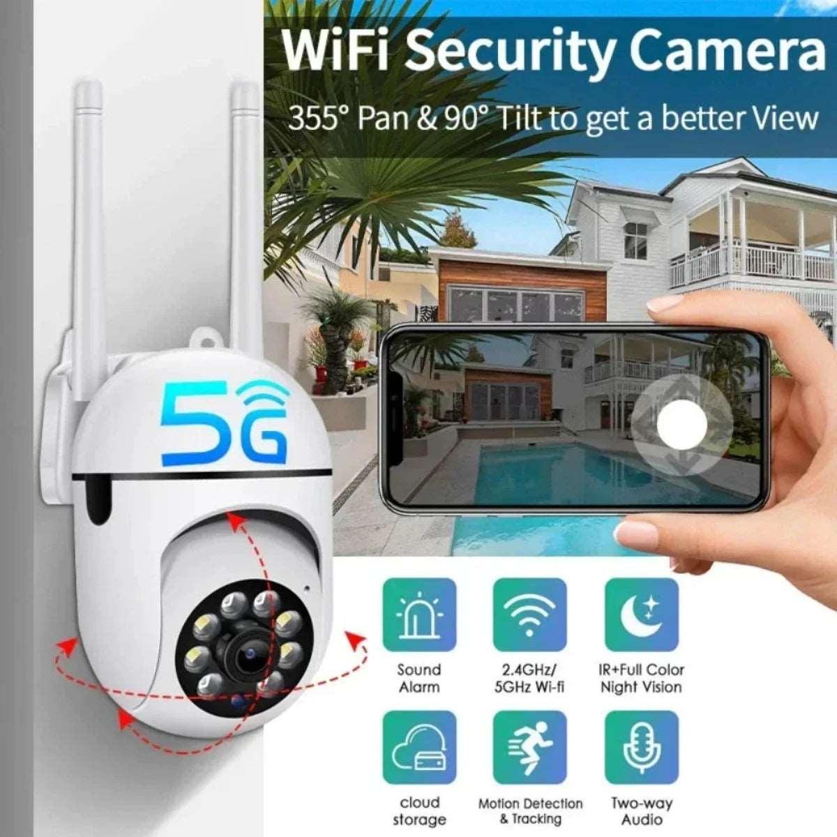 Caméra Wi-Fi 8MP | Caméra de surveillance Wi-Fi | B-konnect