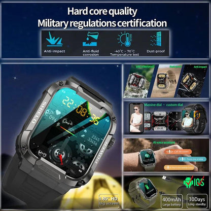 Montre Intelligente Militaire CRTORRS 2024 - B-konnect