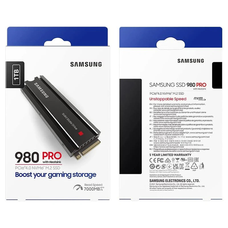 SSD SAMSUNG 980 PRO avec dissipateur thermique pour PS5