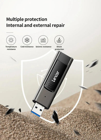 Clé USB Lexar M900 3.1, 128/256 Go, 400 Mo/s, élégant design - B-konnect