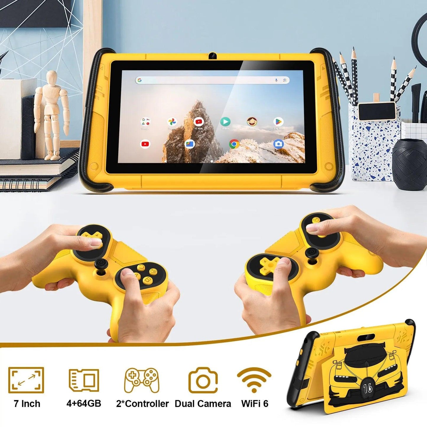 PRITOM K7 PRO – Tablette 7 pouces Android 12 pour enfants - B-konnect