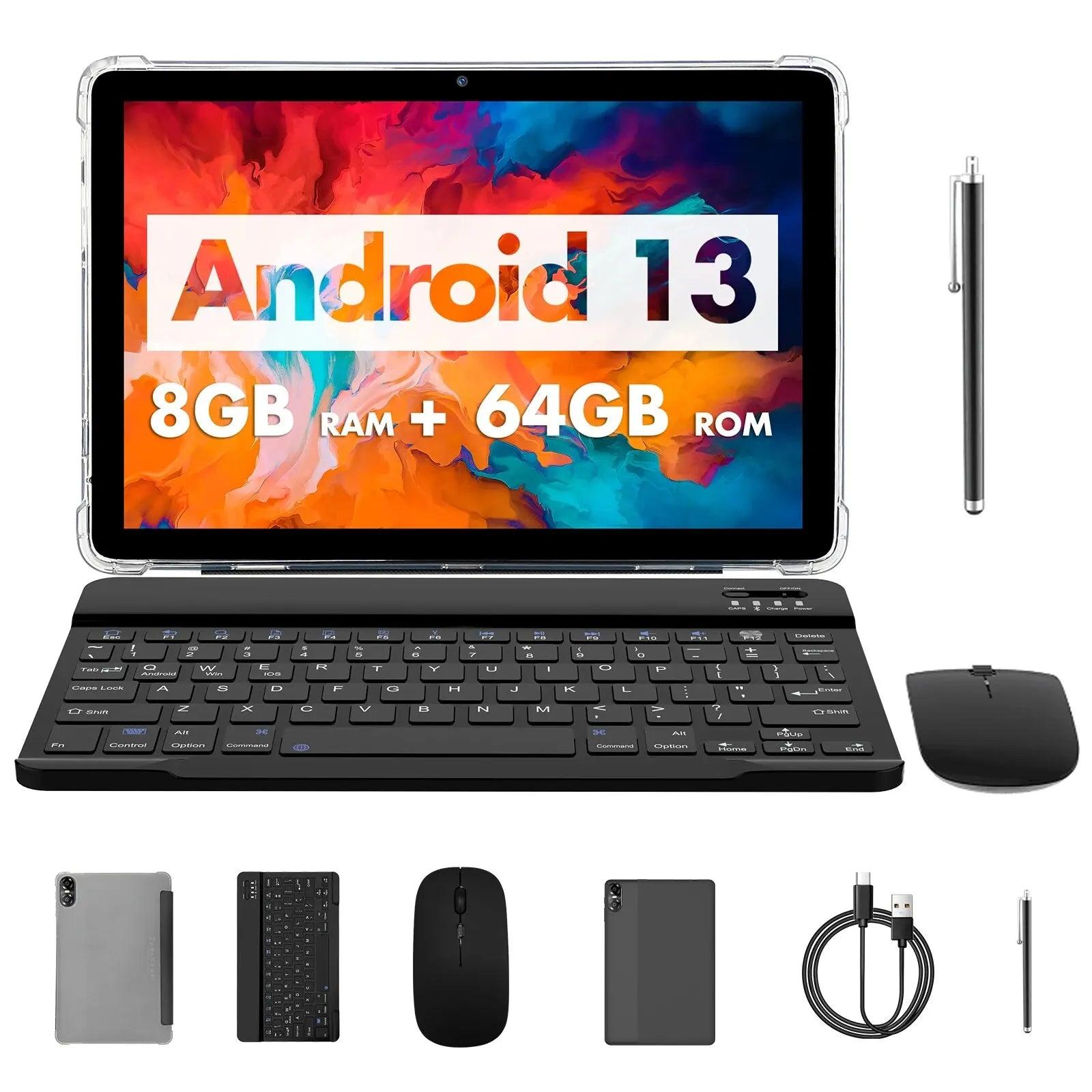 Tablette Android 13 Ultra-Performante avec Accessoires - B-konnect