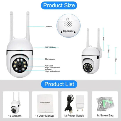 Caméra Wi-Fi 8MP | Caméra de surveillance Wi-Fi | B-konnect