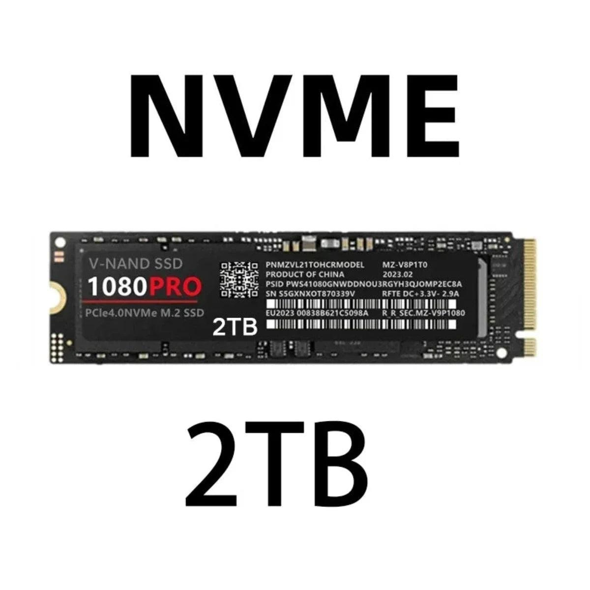 Disque Dur SSD 1080PRO NVMe M2, 2280 PCIe Gen.4.0 1To 2To 4To - B-konnect