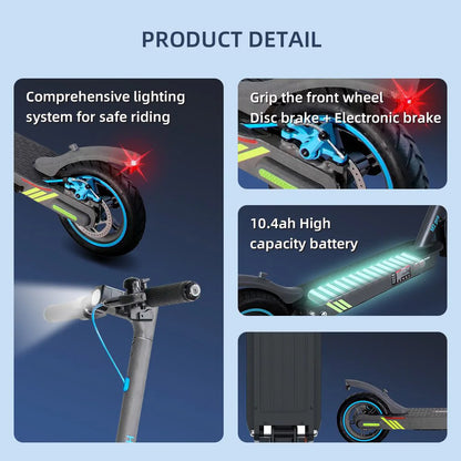 Trottinette Électrique Puissante et Intelligente | 500W, 32km/h, Autonomie 30km