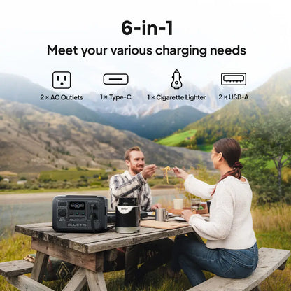 BLUETTI AC2A – Station d'Énergie Portable 204Wh | 300W LiFePO₄