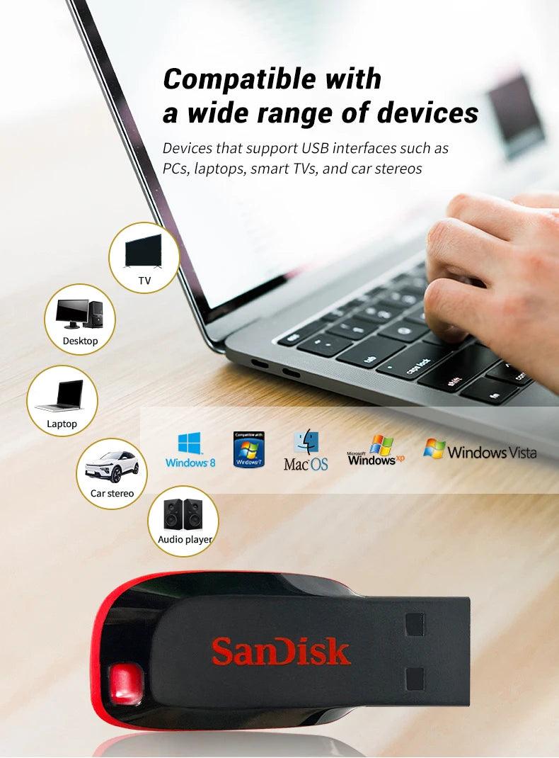 SanDisk CZ50 – Clé USB 2.0 Fiable et Compacte - B-konnect