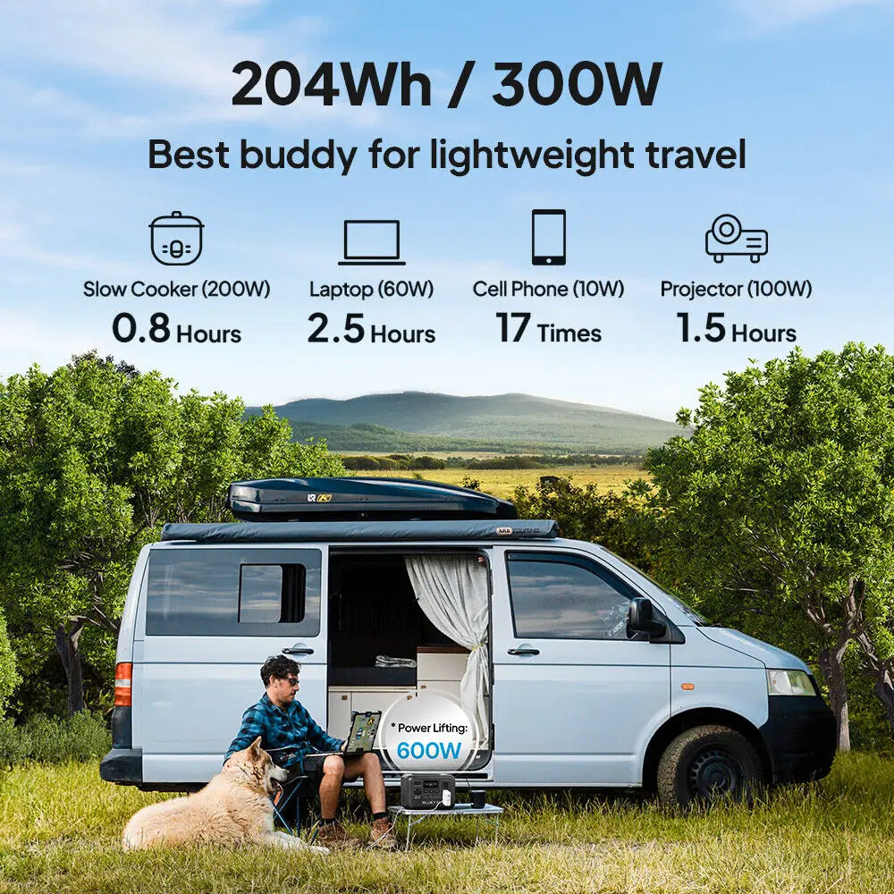 BLUETTI AC2A – Station d'Énergie Portable 204Wh | 300W LiFePO₄
