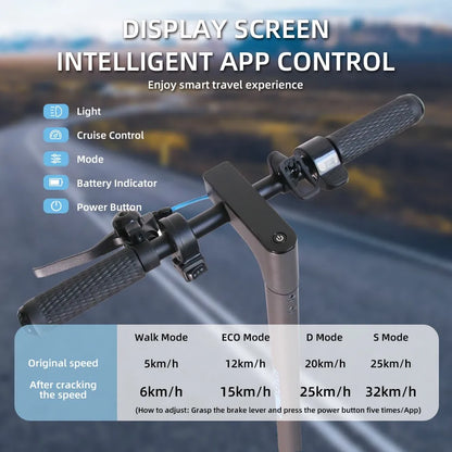 Trottinette Électrique Puissante et Intelligente | 500W, 32km/h, Autonomie 30km