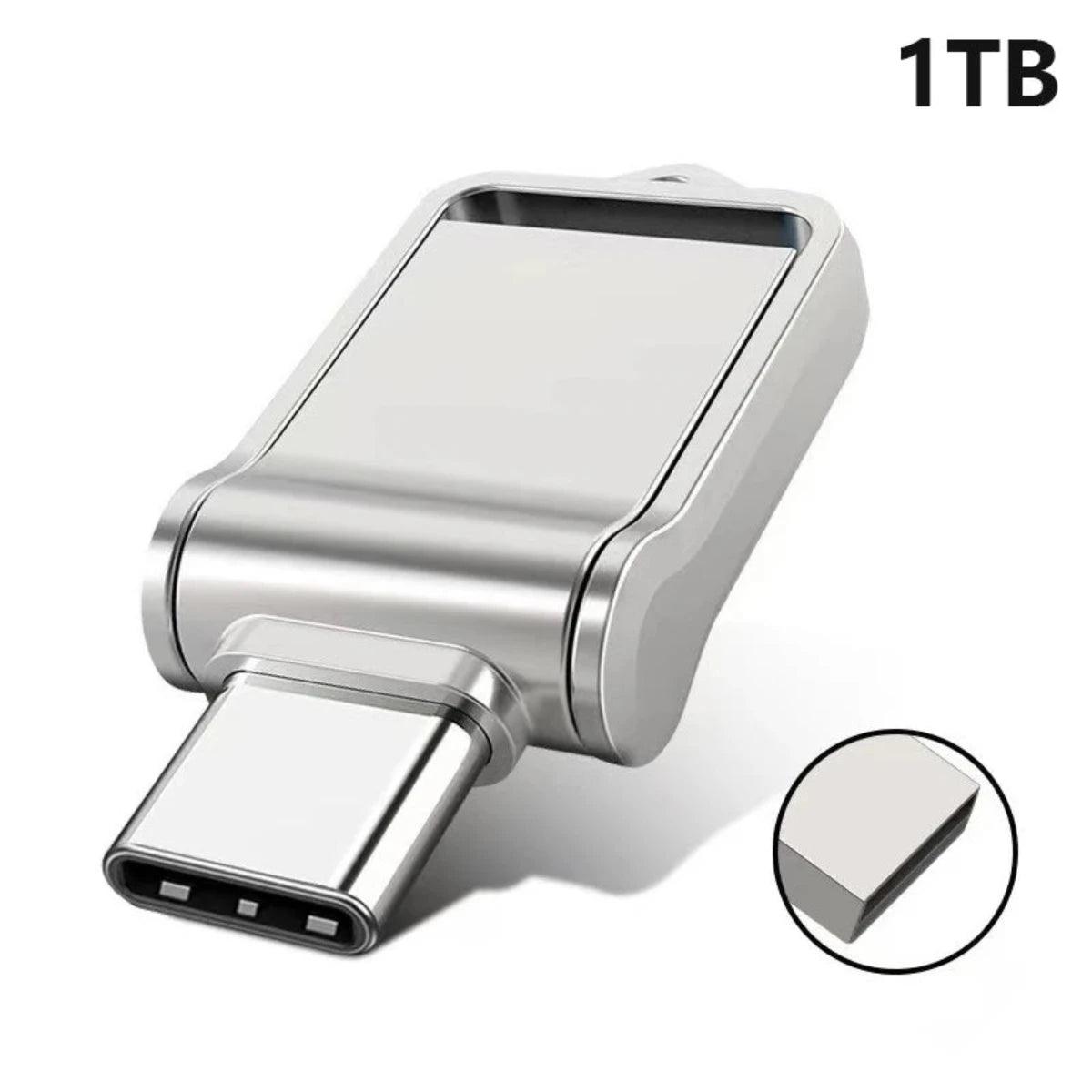 Clé USB Métal Type-C 1TB/2TB - Haute Vitesse OTG 3.0 - B-konnect