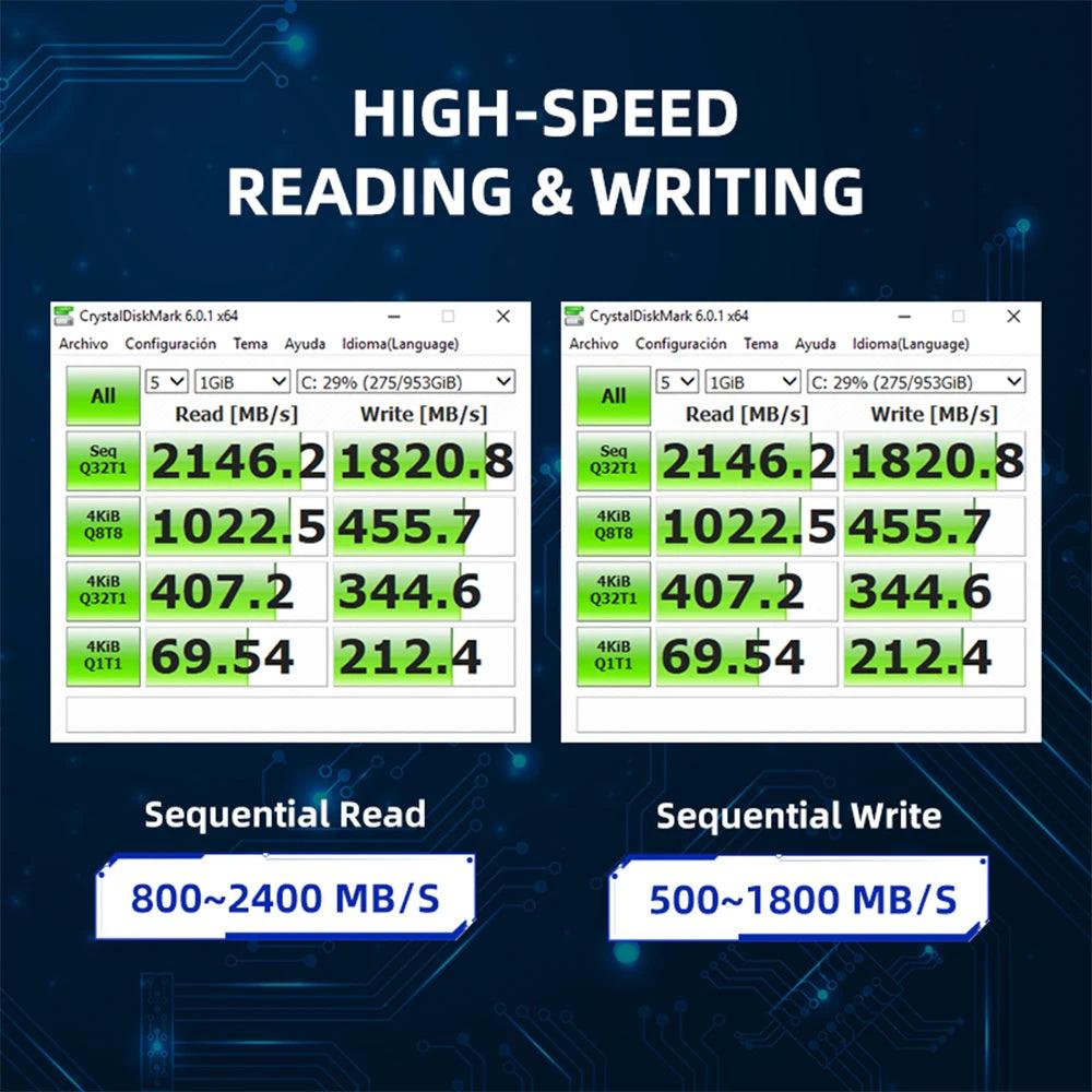 KingSpec SSD M.2 NVMe PCIe 3.0 - 128GB à 2TB Haute Performance - B-konnect