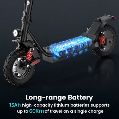 Trottinette Électrique iScooter I10 Pro – 800W, 45 km/h, 60 km d’Autonomie, Pliable