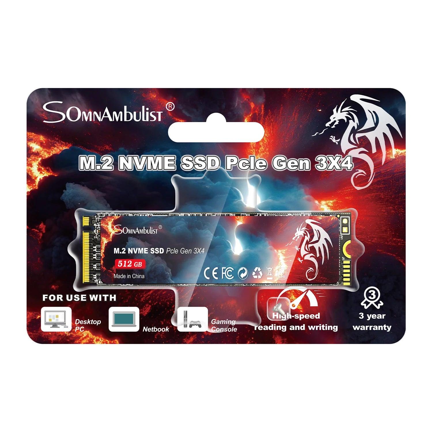 Disque Dur Interne SSD NVMe M2 2280 PCIe Gen.4.0 pour Ordinateur Portable et fixe 1To - B-konnect