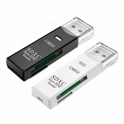 Lecteur de cartes Mini USB 3.0 Micro SD TF haute vitesse 2 en 1 - B-konnect