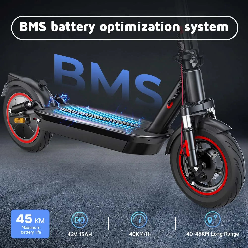 Trottinette Électrique iScooter I10 – 650W, 45 km/h, 45 km d'autonomie, Pliable, Tout-Terrain