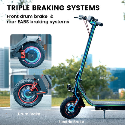 Trottinette Électrique iScooter I10 Pro – 800W, 45 km/h, 60 km d’Autonomie, Pliable