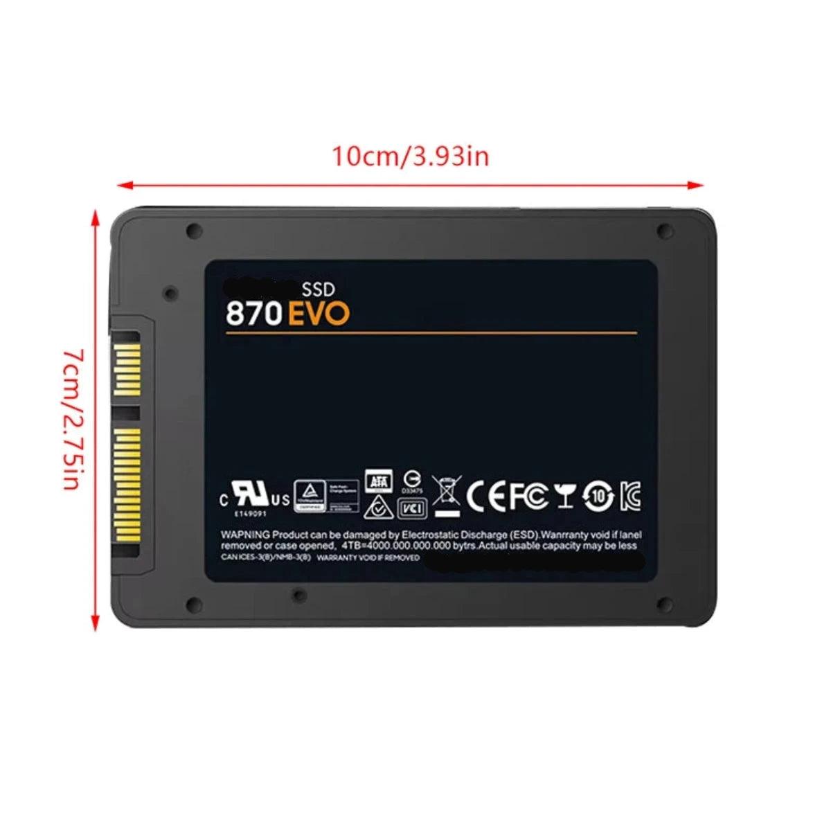 Disque SSD SATA III 2.5'' 870 EVO 1TB à 4TB Externe & Interne - B-konnect