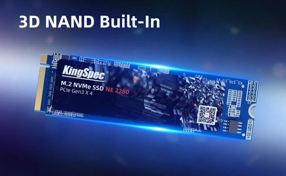 KingSpec SSD M.2 NVMe PCIe 3.0 - 128GB à 2TB Haute Performance - B-konnect