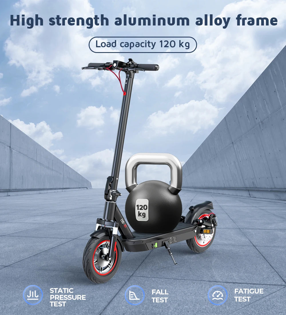 Trottinette Électrique iScooter I10 – 650W, 45 km/h, 45 km d'autonomie, Pliable, Tout-Terrain