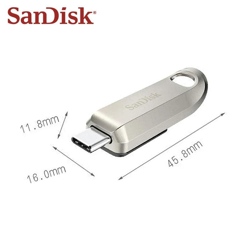 SanDisk CZ75 USB 3.2 type C 64GB 128GB 256GB - B-konnect