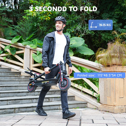 Trottinette Électrique iScooter I10 – 650W, 45 km/h, 45 km d'autonomie, Pliable, Tout-Terrain