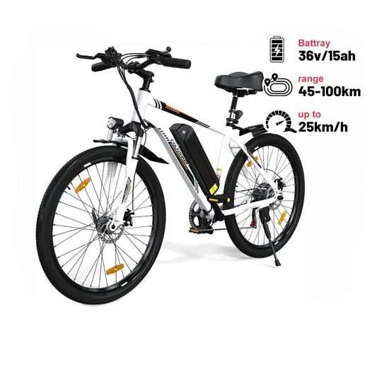 Vélo Électrique – 250W, Batterie 36V 15Ah, 26", Autonomie 100km