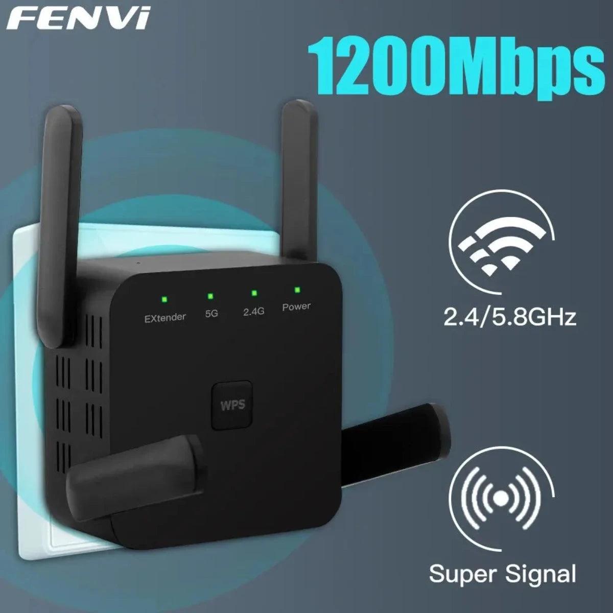 Amplificateur WiFi FENVI AC1200 - Répéteur 5Ghz 1200Mbps - B-konnect