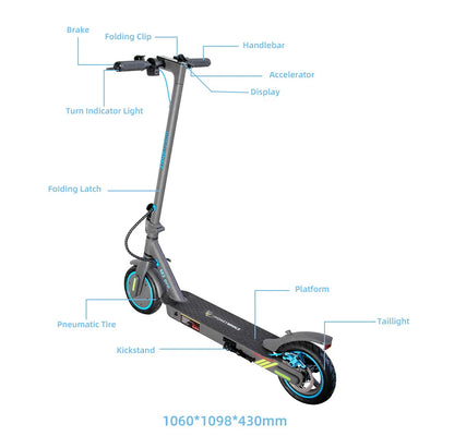 Trottinette Électrique Puissante et Intelligente | 500W, 32km/h, Autonomie 30km