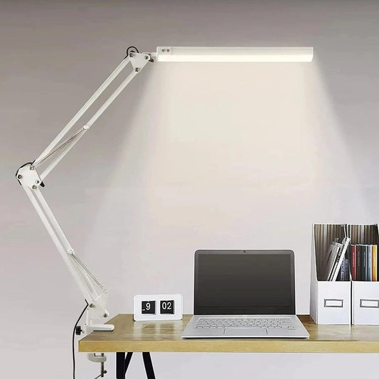 Lampadaire LED de Bureau à Clip, Luminosité Ajustable, avec 3 Modes d'Éclairage - B-konnect