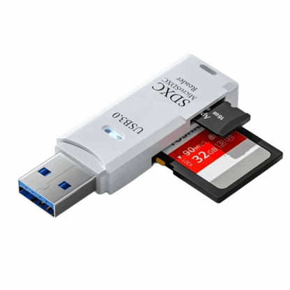 Lecteur de cartes Mini USB 3.0 Micro SD TF haute vitesse 2 en 1 - B-konnect