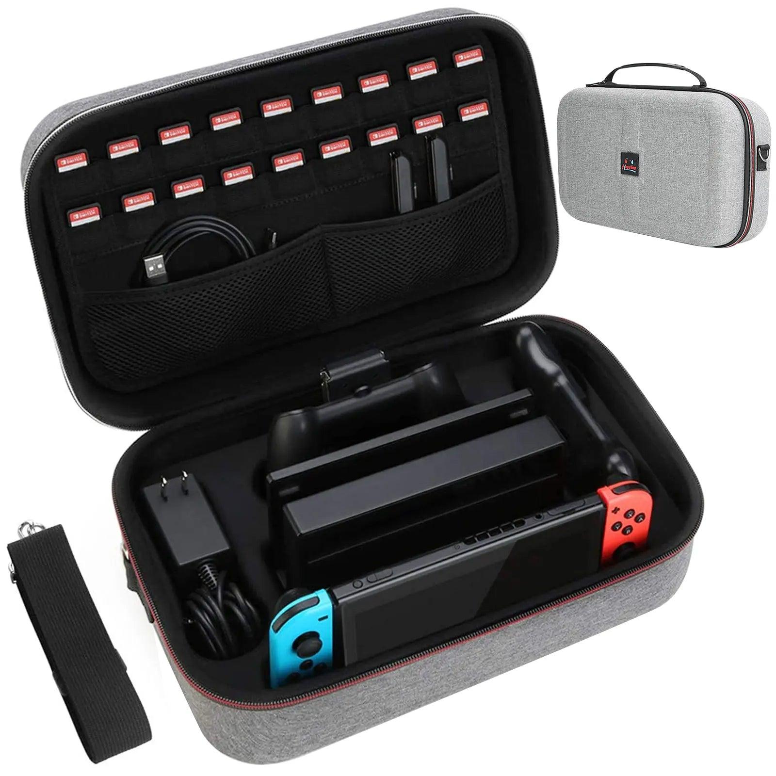 Sacoche de Transport et housse de protection pour Console de Jeux Nintendo Switch OLED - B-konnect