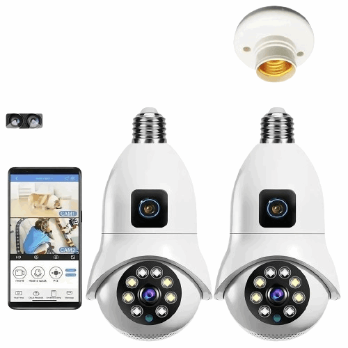 Caméra WiFi à double objectif | Night Vision Camera | B-konnect