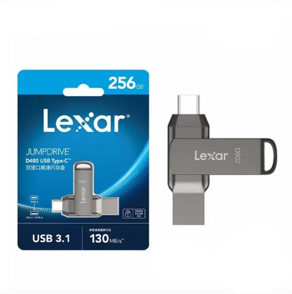 Clé USB Lexar® 256Go D400 Jumpdrive noire Ultras-Rapide, USB-C - B-konnect